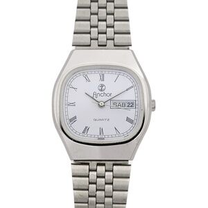 Anchor Quartz Roman Dial Japanese Watch 1990's White Dial